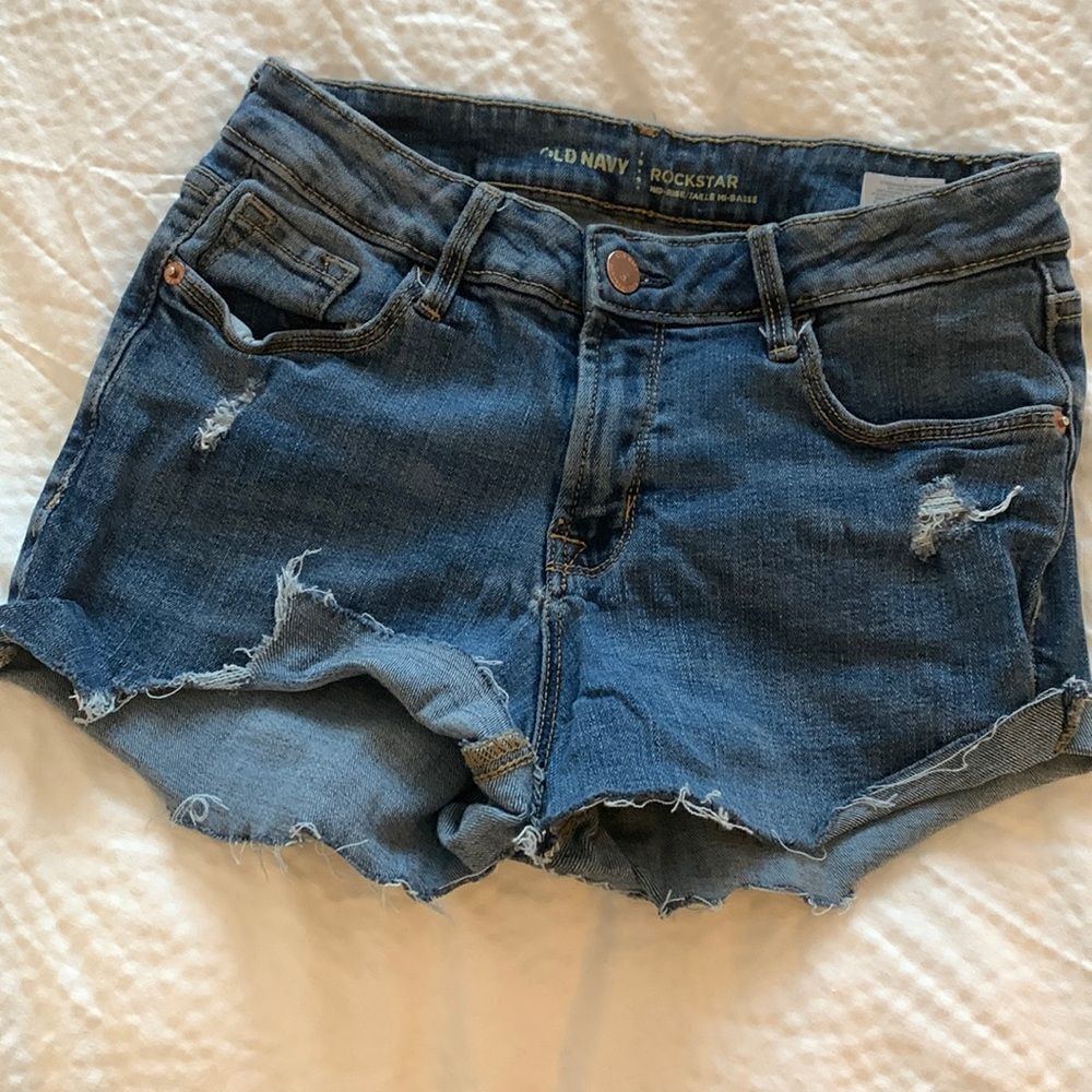 Booty shorts, old navy, size 4, cotton/polyester/spandex